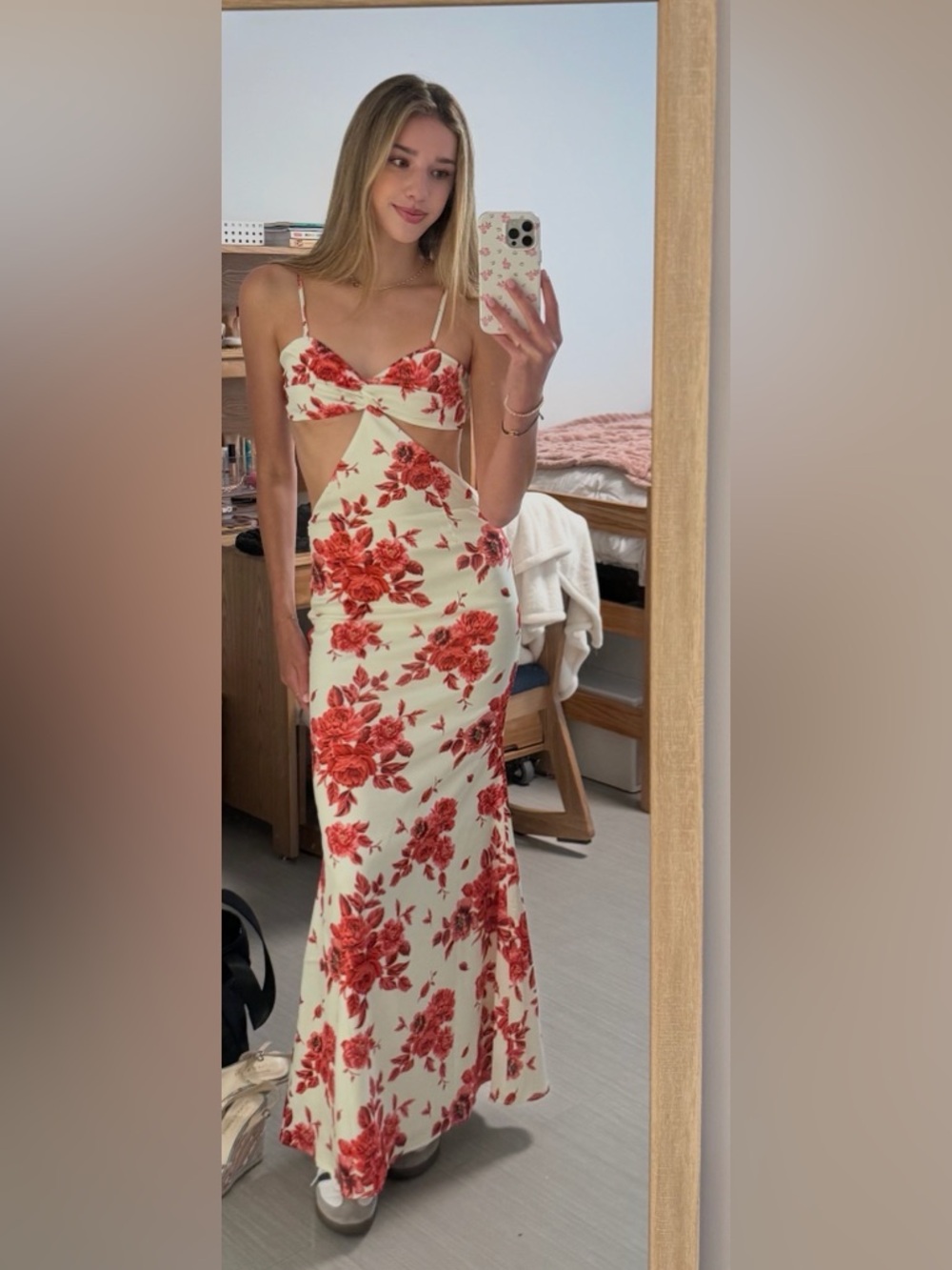 Peppermayo Rosie Satin Maxi Dress